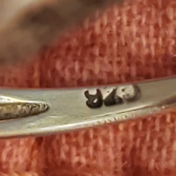 Art deco style sterling silver opal ring - Picture 5 of 6